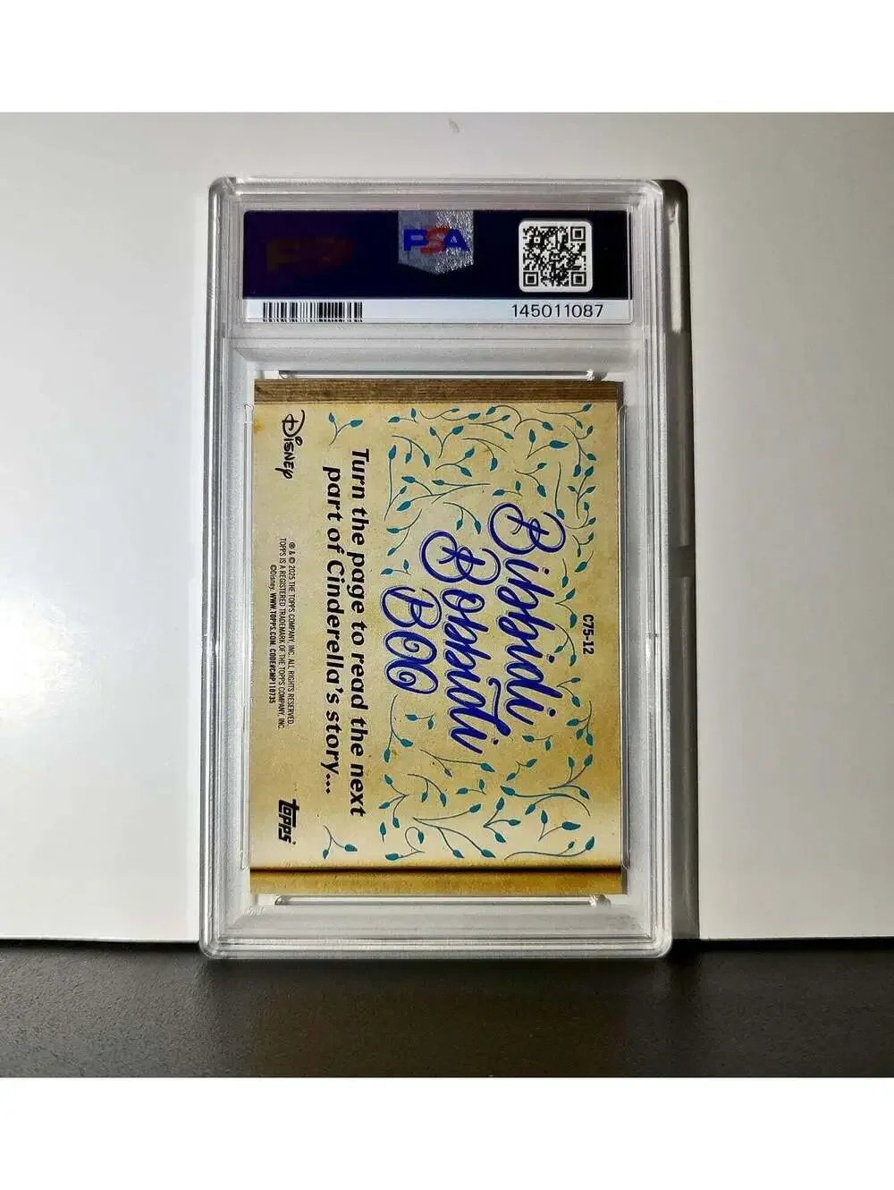 Why she must be… Cinderella's Fairy Godmother! 2025 Topps Disney #C75-12 PSA 10